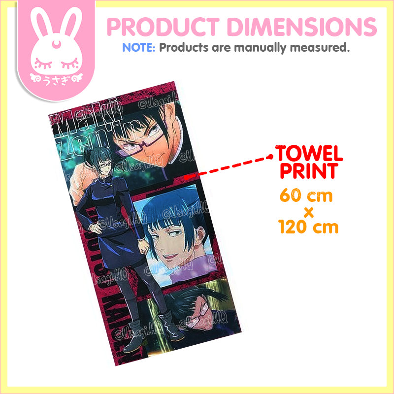 Jujutsu Kaisen Beach Bath Towel | Zenin Maki