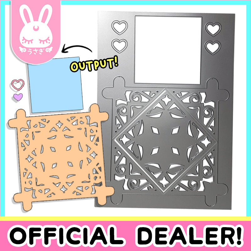 OBLIQ Official Metal Die-cutting Blade | Hearts & Squares