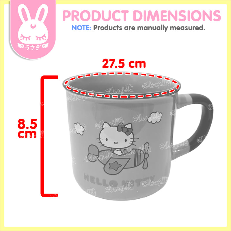 Hello Kitty Classic Enamel-style Ceramic Coffee Mug | Blue