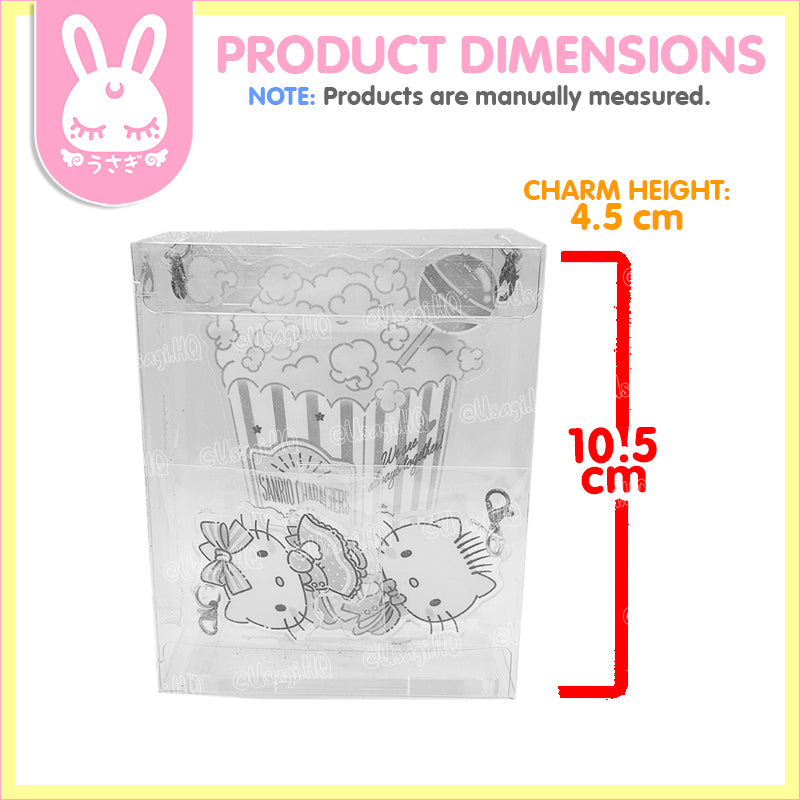 Hello Kitty & Dear Daniel Kawaii Popcorn Acrylic Charm & Stand Set