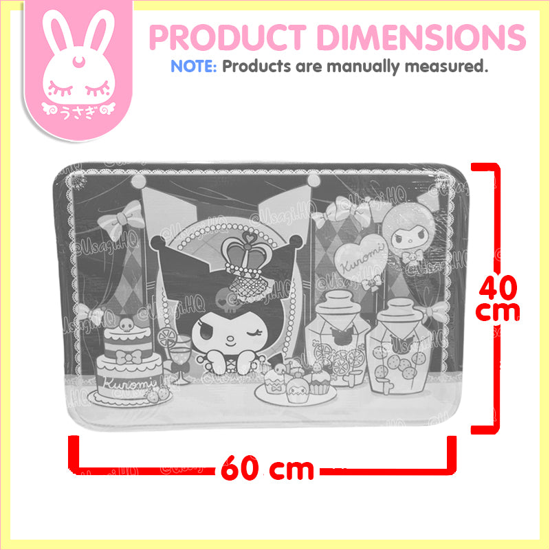 Kuromi ~Happy Birthday!~ Premium Soft Plush Floor Mat