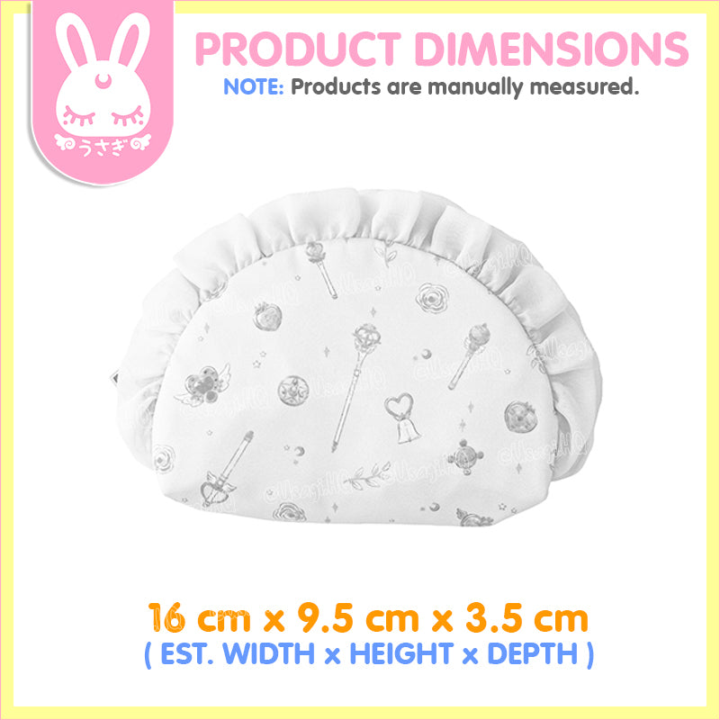 Sailor Moon Cosmos x 3Coins Collaboration Dainty Ruffled Pouch | Icons & Weapons