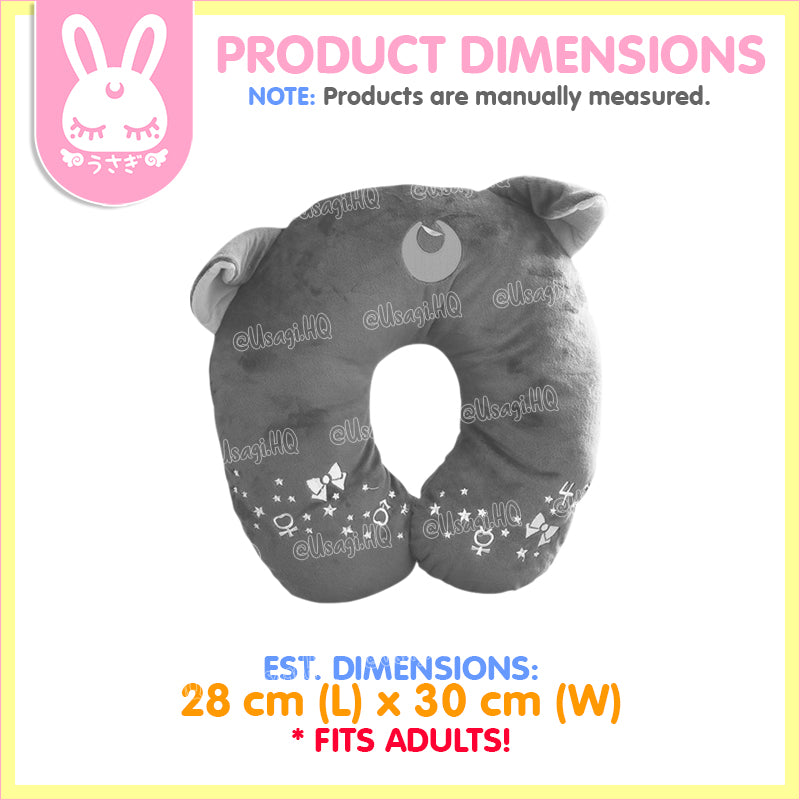 Sailor Moon Crystal x Miravivi Collaboration Luna Travel Neck Pillow