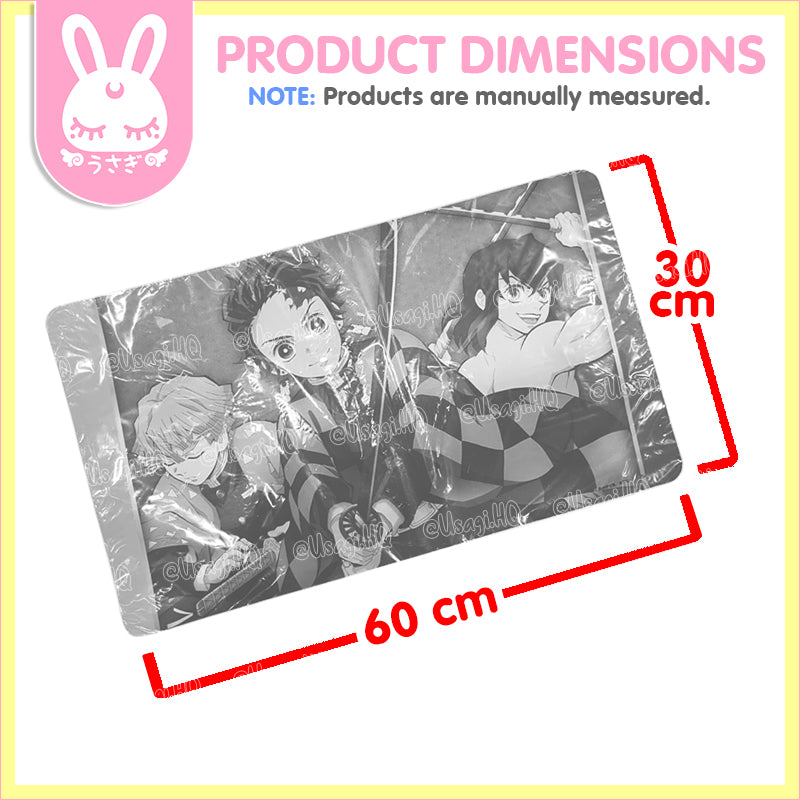 Demon Slayer: Kimetsu no Yaiba Licensed Rubber Mat Mousepad | Tanjiro x Zenitsu x Inosuke