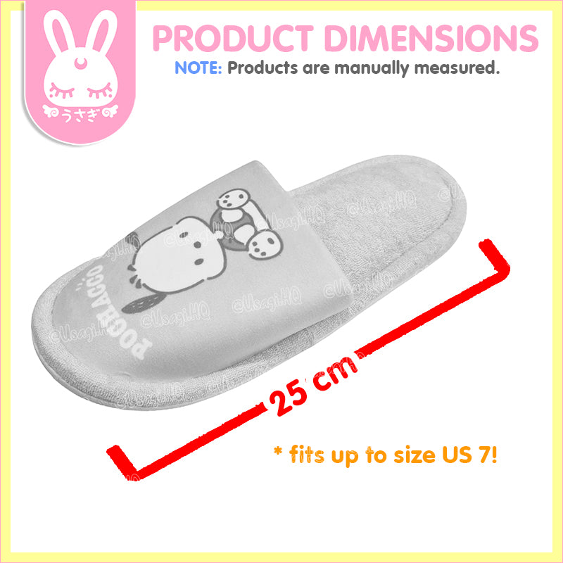 Pochacco Plush Indoor Bedroom Slippers | US 7