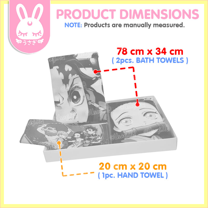 Demon Slayer: Kimetsu no Yaiba Hand & Bath Towel Set