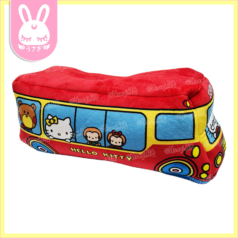 Sanrio Characters Premium School Bus Jumbo Plush Tissue Holder