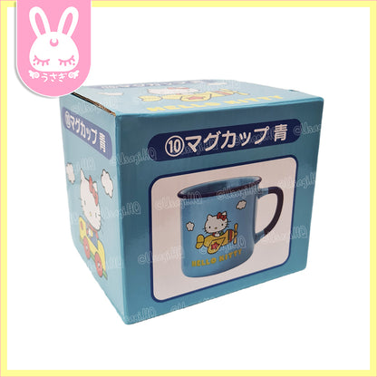 Hello Kitty Classic Enamel-style Ceramic Coffee Mug | Blue