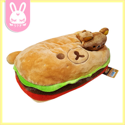 Rilakkuma Hamburger Deli Plush Tissue Holder | 28cm