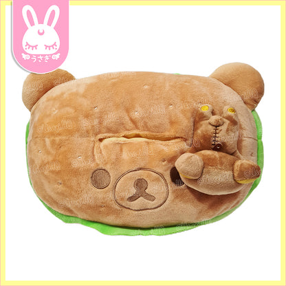 Rilakkuma Hamburger Deli Plush Tissue Holder | 28cm