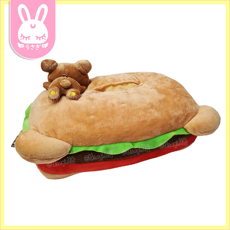 Rilakkuma Hamburger Deli Plush Tissue Holder | 28cm