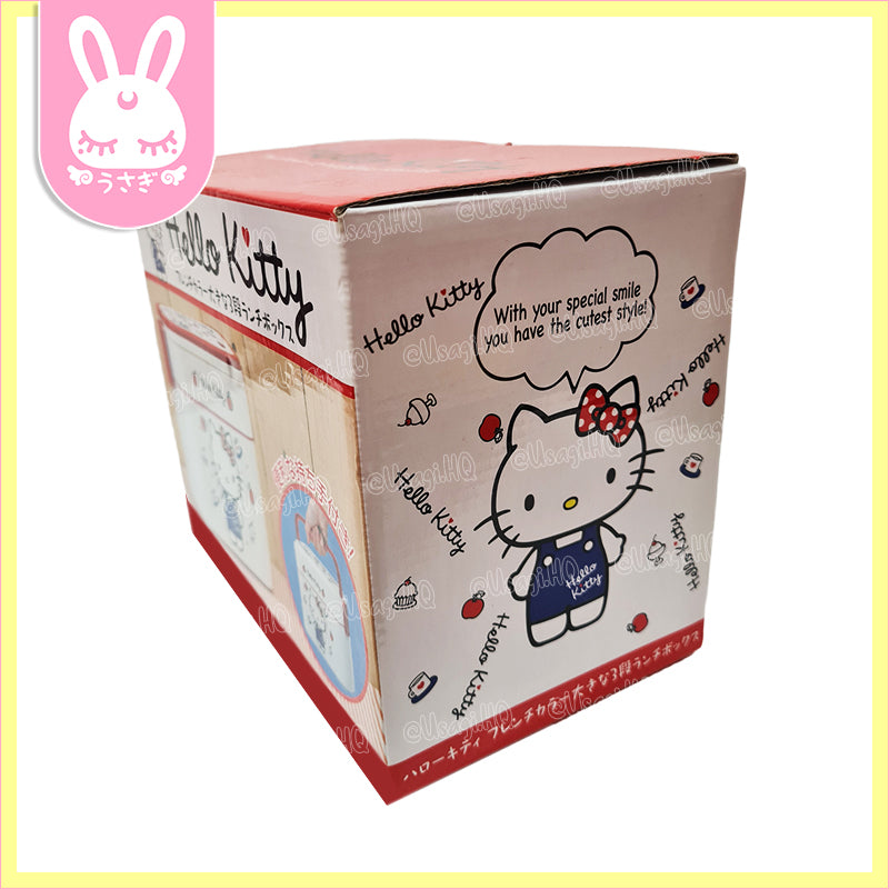 Hello Kitty French Color Large 3-Layered Bento Box Set