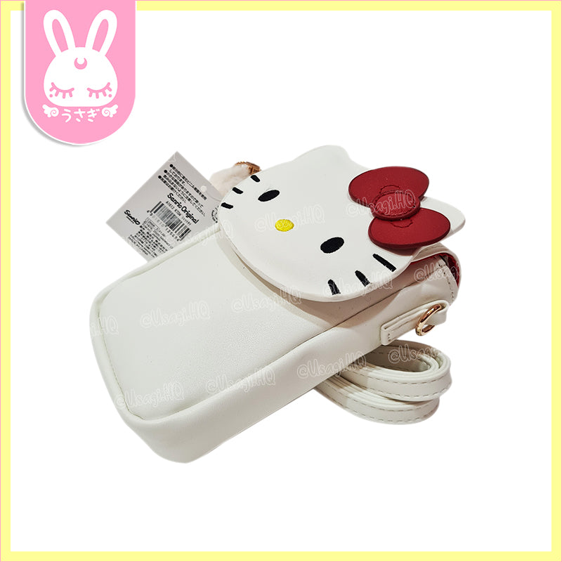 Hello Kitty Posh Leatherette Mobile Phone Sling Bag with Fur Charm