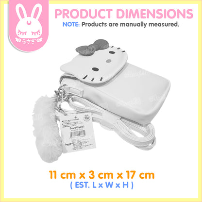 Hello Kitty Posh Leatherette Mobile Phone Sling Bag with Fur Charm