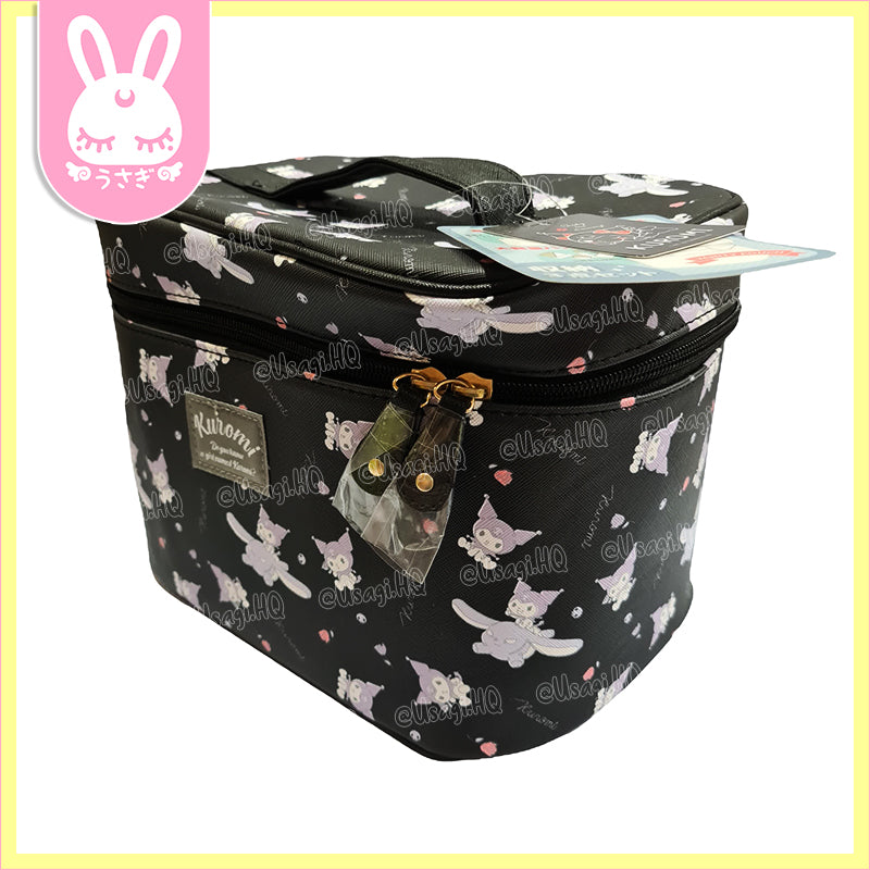 Kuromi & Baku Beautiful 3-Piece Travel Vanity Cosmetic Bag Set