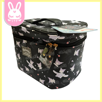 Kuromi & Baku Beautiful 3-Piece Travel Vanity Cosmetic Bag Set