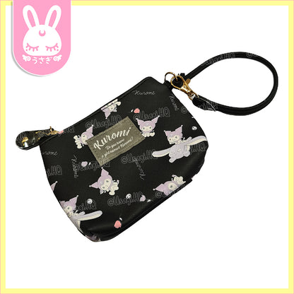 Kuromi & Baku Beautiful 3-Piece Travel Vanity Cosmetic Bag Set