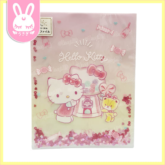Hello Kitty Kira Kira Shaker A4 Clear File Folder