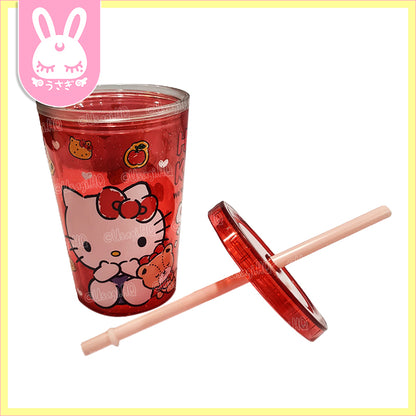 Hello Kitty Classic SKATER Japan Tumbler & Straw