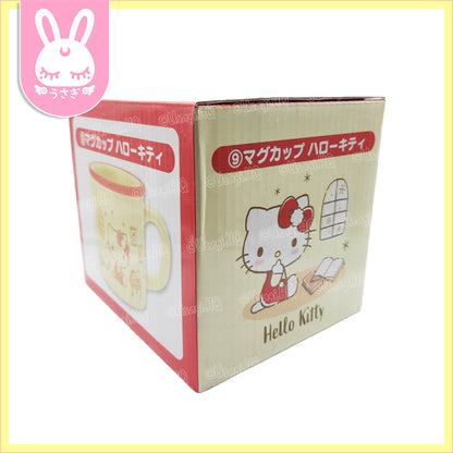 Hello Kitty Classic Enamel-style Ceramic Coffee Mug | Light Yellow