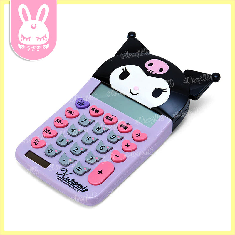 Kuromi Licensed Kawaii Classic Solar Desktop Calculator
