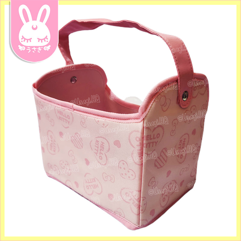 Hello Kitty Kawaii Puffy Foldable Cosmetics Basket