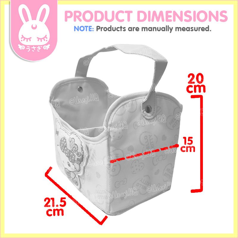 Hello Kitty Kawaii Puffy Foldable Cosmetics Basket