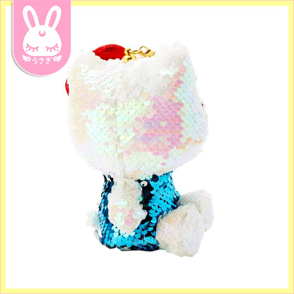 Hello Kitty Posh Sequin Mascot Plush Bag Charm