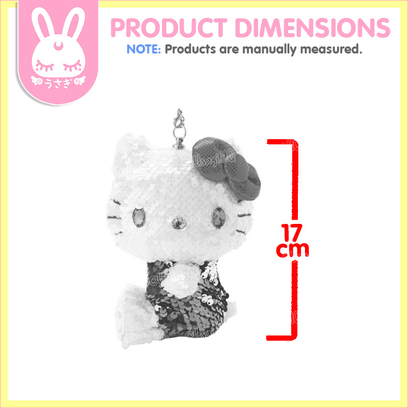 Hello Kitty Posh Sequin Mascot Plush Bag Charm