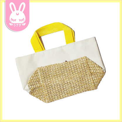 Hello Kitty x Lawson Collaboration Basket-Style Handbag | Yellow