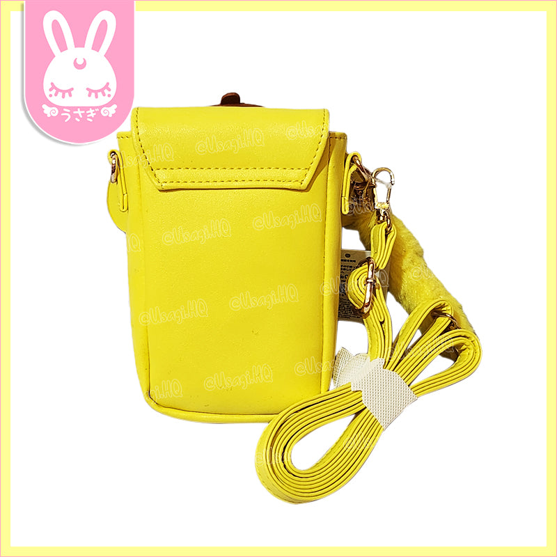Pompompurin Posh Leatherette Mobile Phone Sling Bag with Fur Charm