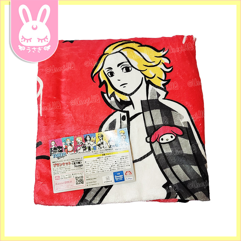 Sanrio x Tokyo Revengers Collaboration Premium Fluffy Blanket | My Melody x Mikey