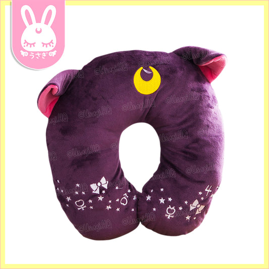 Sailor Moon Crystal x Miravivi Collaboration Luna Travel Neck Pillow