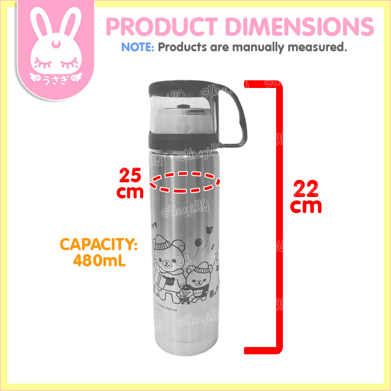 Rilakkuma & Korilakkuma Stainless Thermos with Cup | 480ml