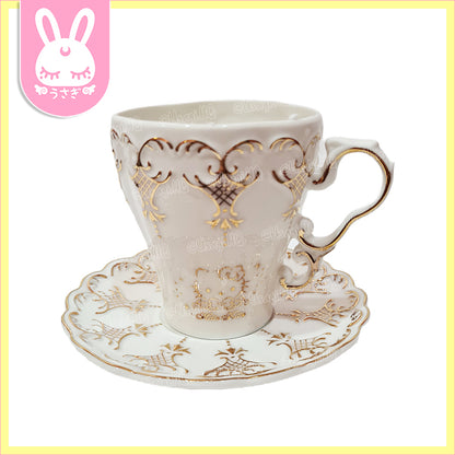 Hello Kitty Classic Vintage China Teacup & Saucer Set
