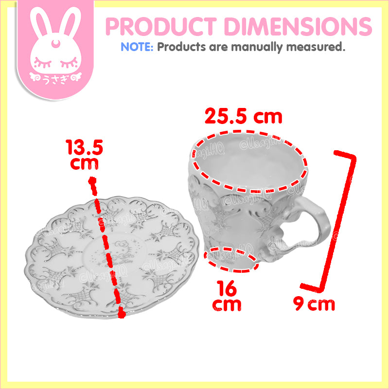Hello Kitty Classic Vintage China Teacup & Saucer Set