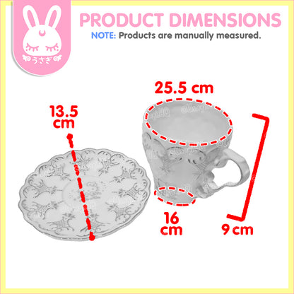 Hello Kitty Classic Vintage China Teacup & Saucer Set