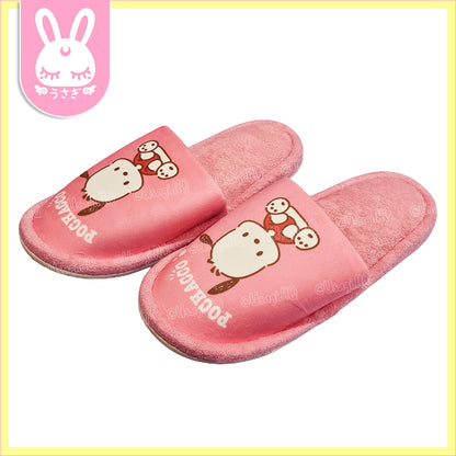 Pochacco Plush Indoor Bedroom Slippers | US 7