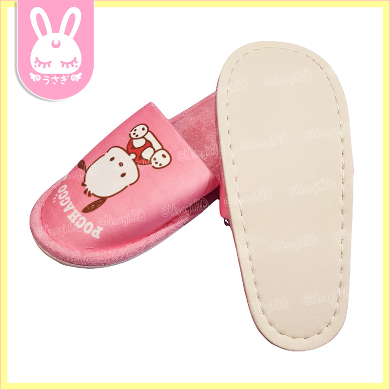 Pochacco Plush Indoor Bedroom Slippers | US 7