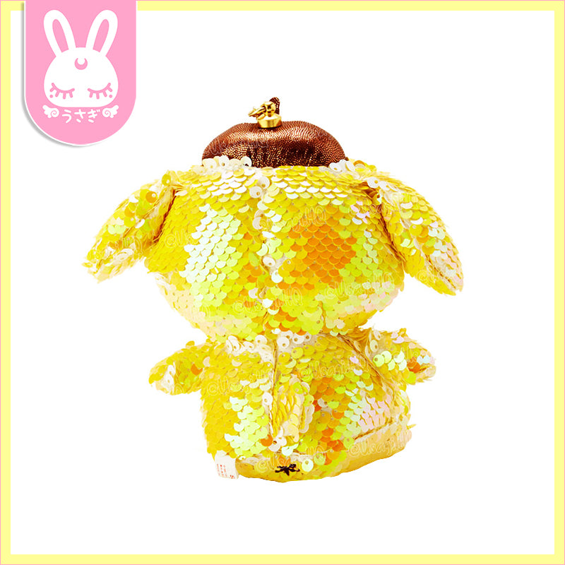 Pompompurin Posh Sequin Mascot Plush Bag Charm